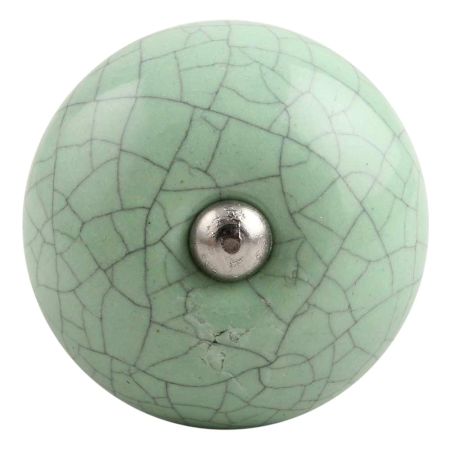 Mint Green Crackle Ceramic Wine Stopper
